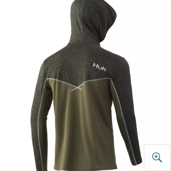 huk icon X coldfront hoddie Green (Kalamata) - Picture 2 of 3